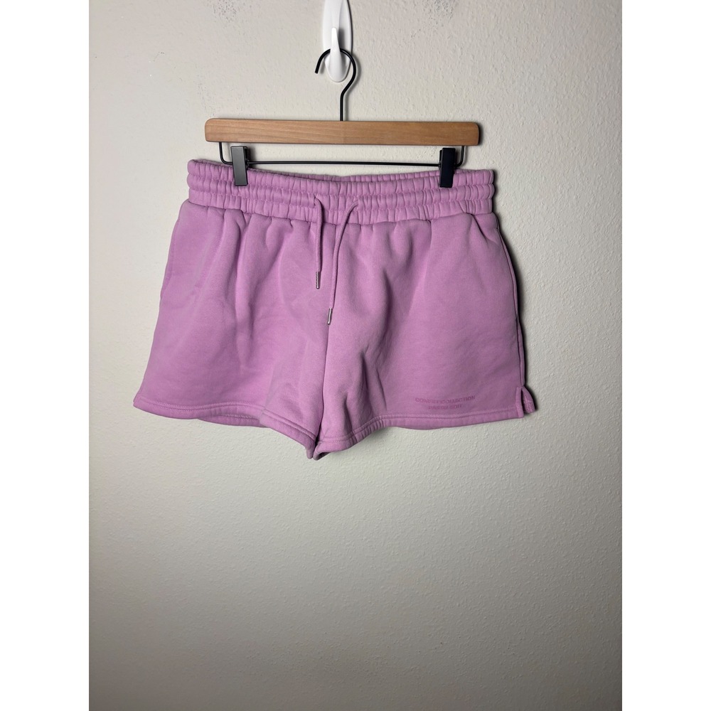 Comfrt Pastel Edit Sweat Shorts Lilac Purple Fleece Lounge XL 3 Inch Inseam